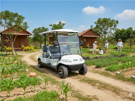 Xe điện Lvtong cho khu nghỉ dưỡng Villa rerost, homstay, farmstay chuyên nghiệp sang trọng