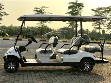 Giải Pháp Vận Chuyển Xanh Trong Công Ty, Resort Với Xe Điện Kiểu Golf 6 Chỗ Ngồi Lvtong LT-A617.4+2