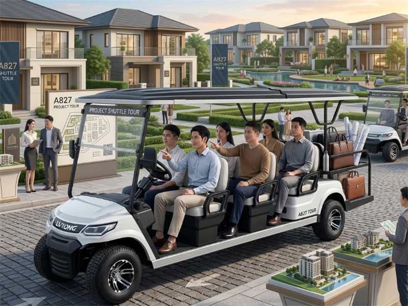 Bảng Giá Xe Điện Sân Golf Lvtong LT-A827 (Tiêu Chuẩn Mỹ) – Giải Pháp Vận Chuyển Xanh Cho Bất Động Sản