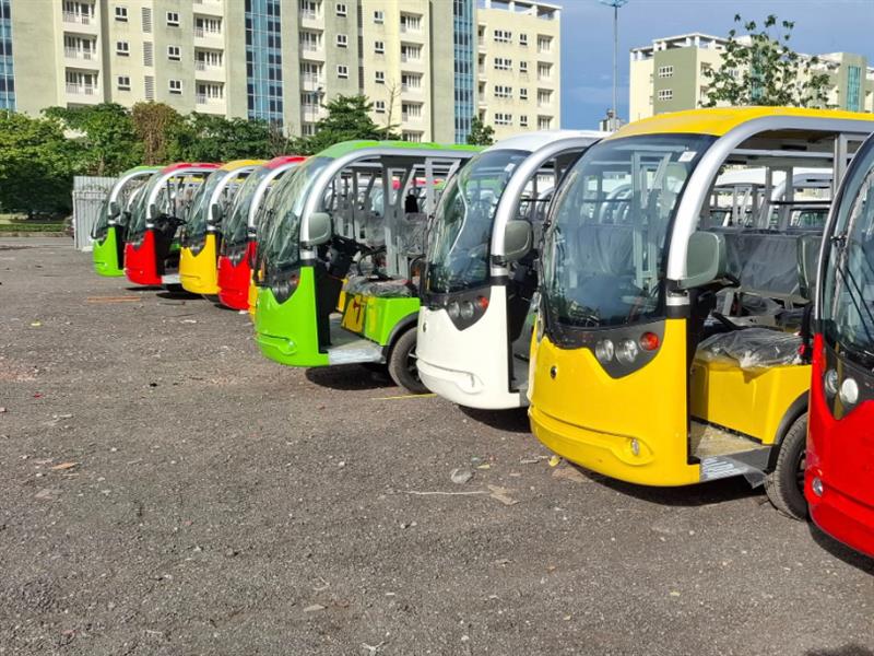 Xe điện chở khách 8 chỗ Lvtong tham quan nhà máy, tổng công công ty, xí nghiệp