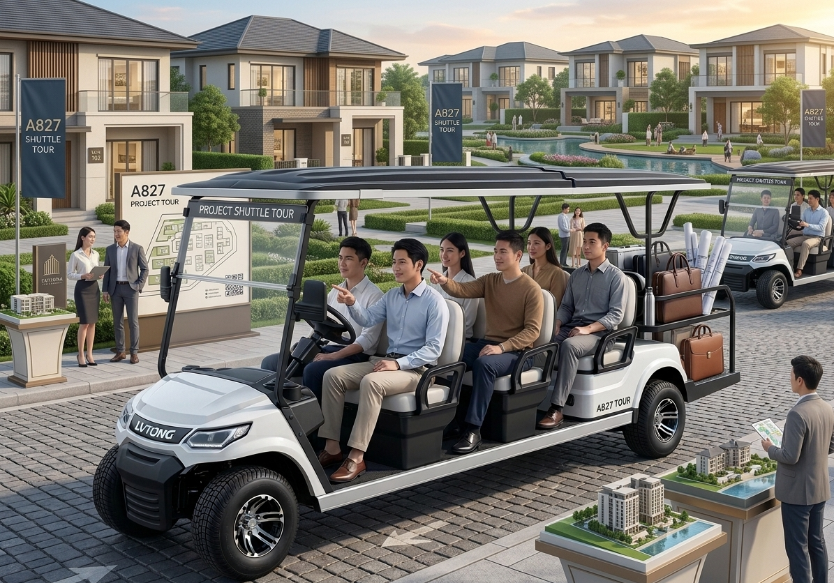 Xe điện Lvtong kiểu Golf 8 chỗ ngồi
