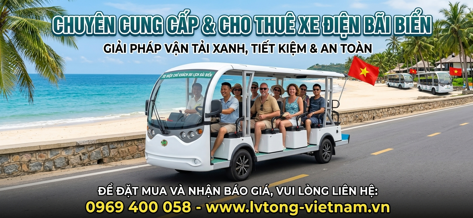 Xe điện chở khách 14 chỗ nhà máy