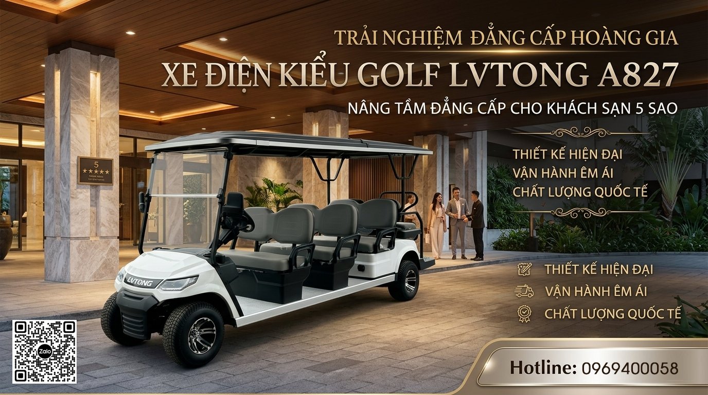 Xe điện Lvtong kiểu Golf 8 chỗ ngồi
